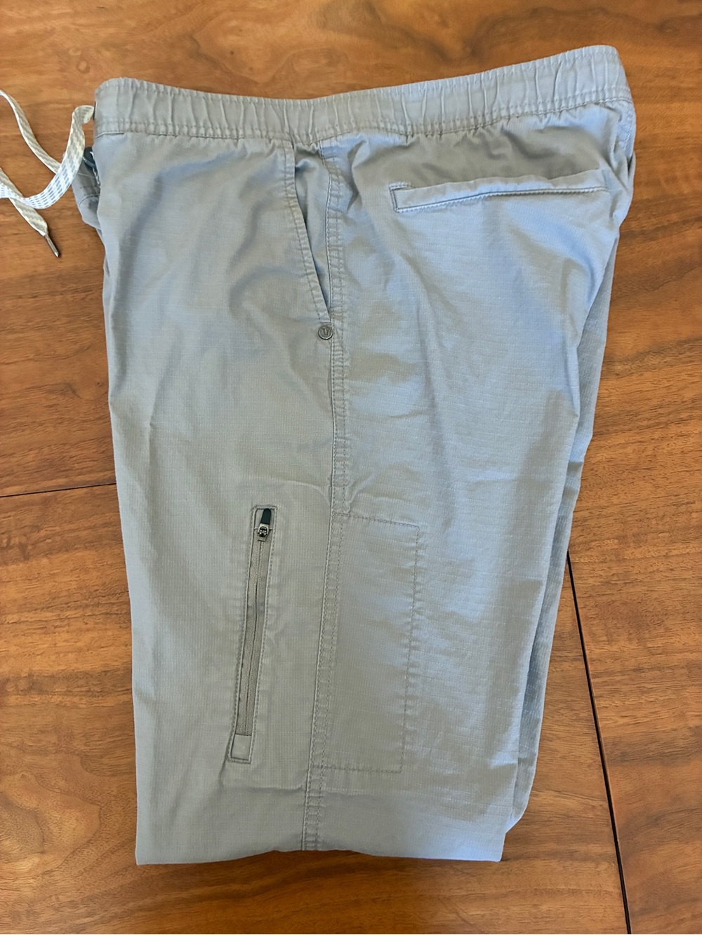 Vuori Ripstop Light Gray Casual Drawstring Pants